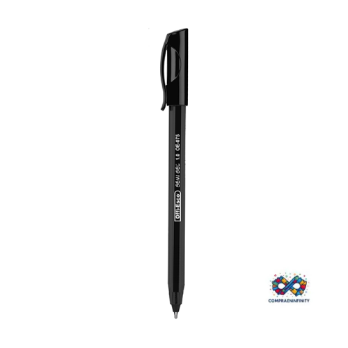 Bolígrafo OE-075 Triangular Semi Gel 1.0 Negro