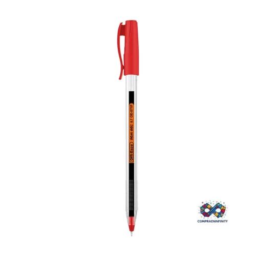 Bolígrafo OE-071F Triangular Semi Gel 0.7 Rojo